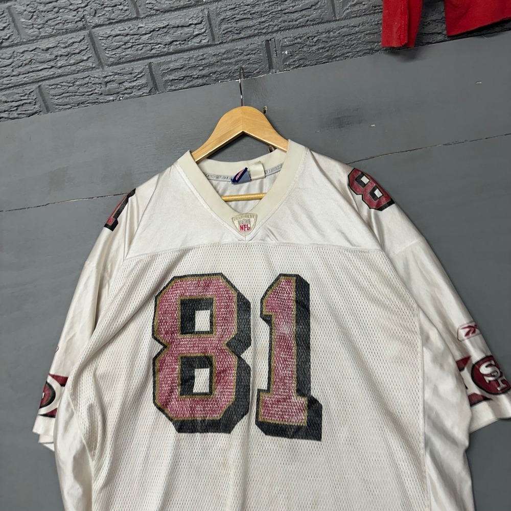 Vintage Reebok‎ NFL San Francisco 49ers Terrell Owens 81 Jersey White 2XL Mens